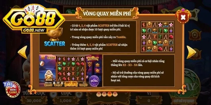 Mèo Tài Lộc Go88 - Game nổ hũ đổi thưởng "hot", mới ra mắt 2 Trong game nổ hũ Mèo Tài Lộc được trang bị nhiều tính năng đặc biệt thu hút