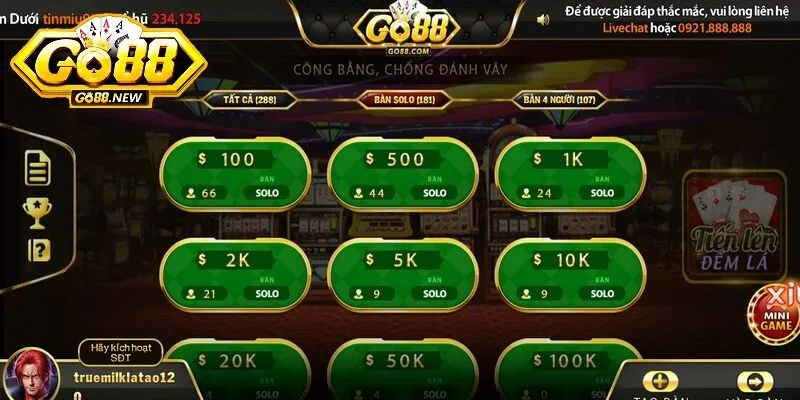 Hướng dẫn chơi Tiến lên đếm lá Go88 cho người mới bắt đầu 2 Tiến lên đếm lá mang đến cho game thủ giờ phút thư giãn kịch tính